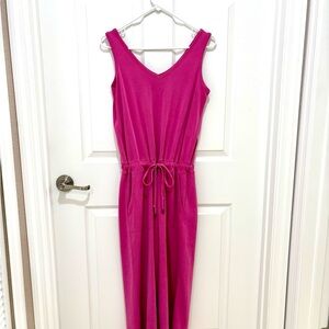 Lou & Grey Fuchsia Sleeveless jumpsuit